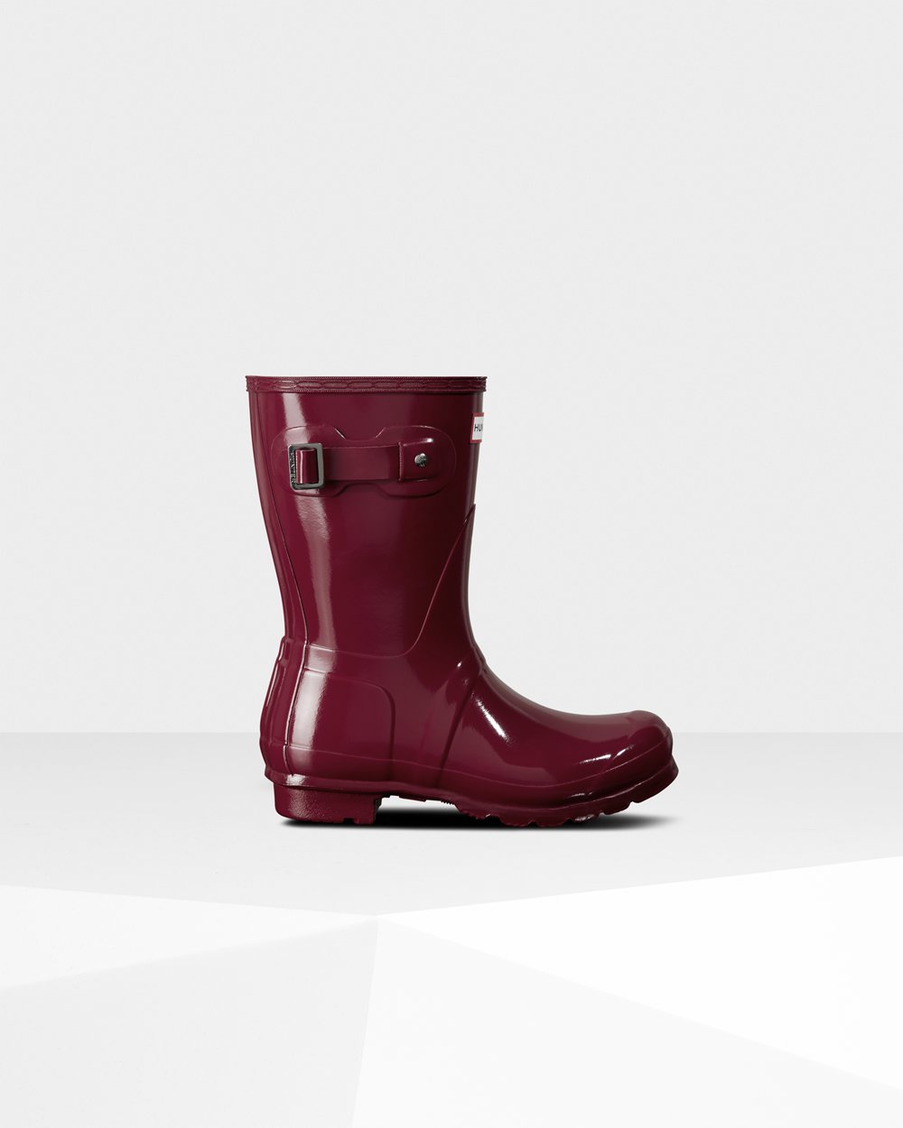 Botas De Cortas Hunter Mujer Original Gloss - Rojas - Argentina 7850GDEMV